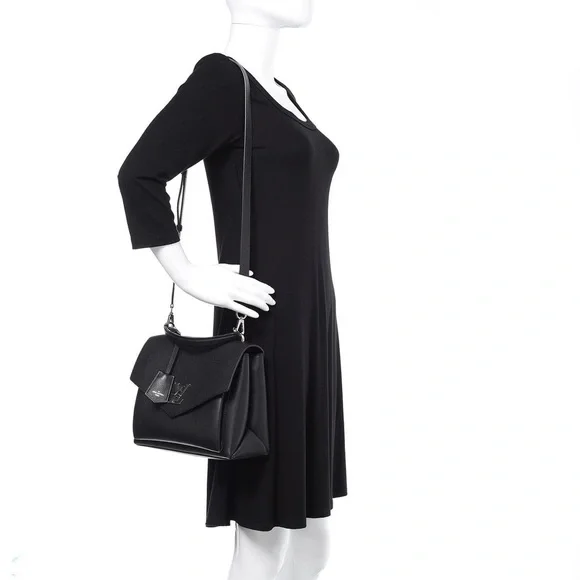 LOUIS VUITTON Soft Calfskin My Lockme Top Handle in Black - Picture 4 of 15